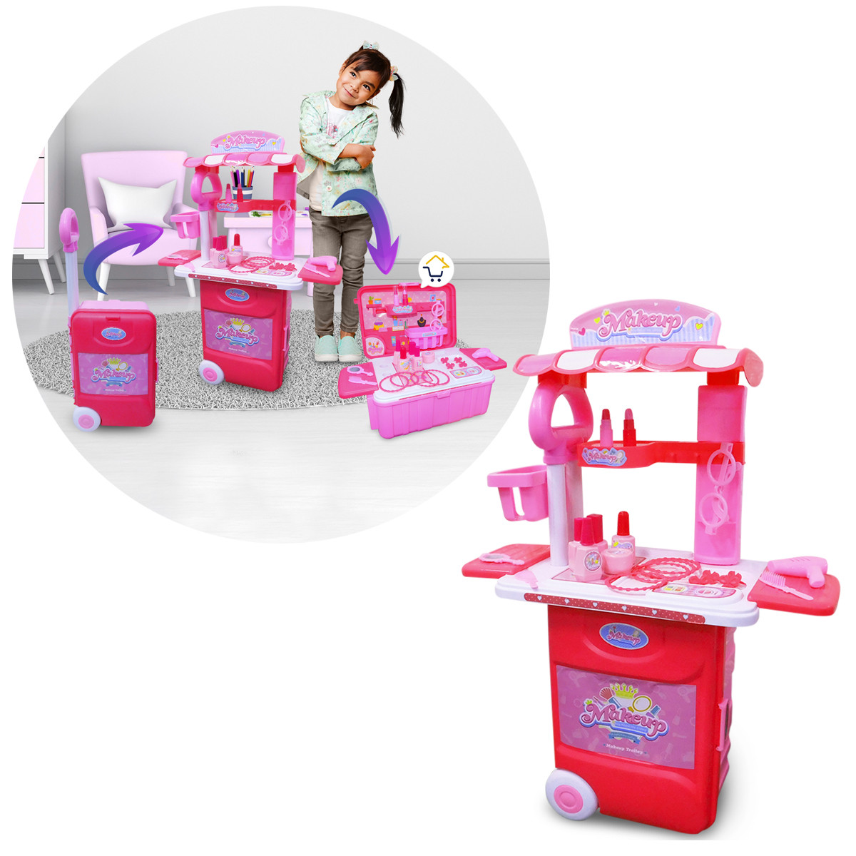 Set Tocador Didactico Maquillaje 524K1